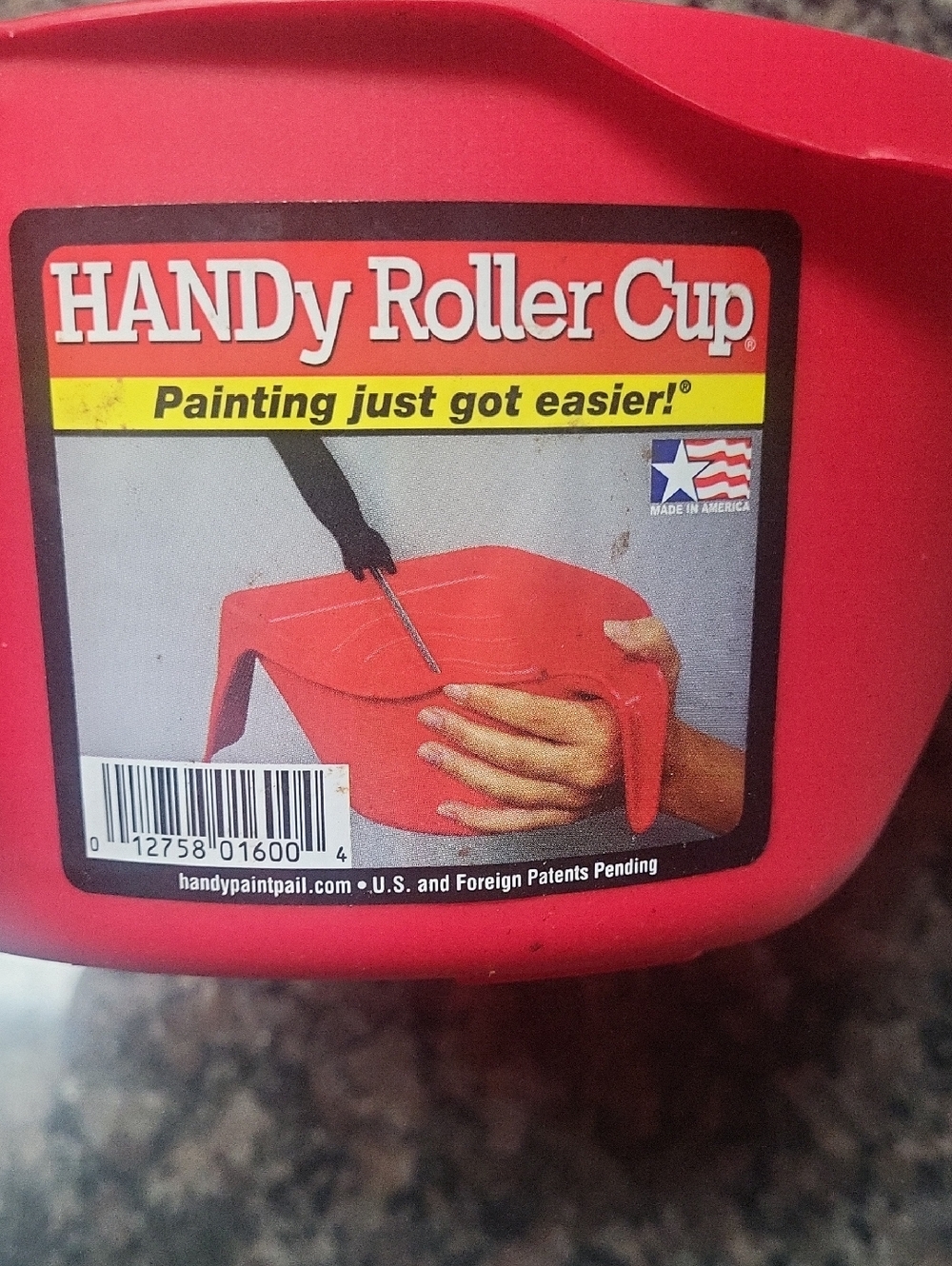 HANDy Roller Cup Paint Tray - Red NWT